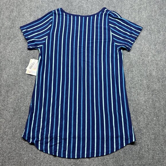 LulaRoe Lot of 2 Classic T-Shirt Womens XL Multicolor Floral Striped Stretch New - Picture 4 of 7